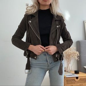 BLANK NYC shadow grey suede jacket